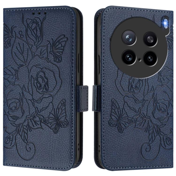 For vivo X200s 5G Embossed Rose RFID Anti-theft Leather Phone Case