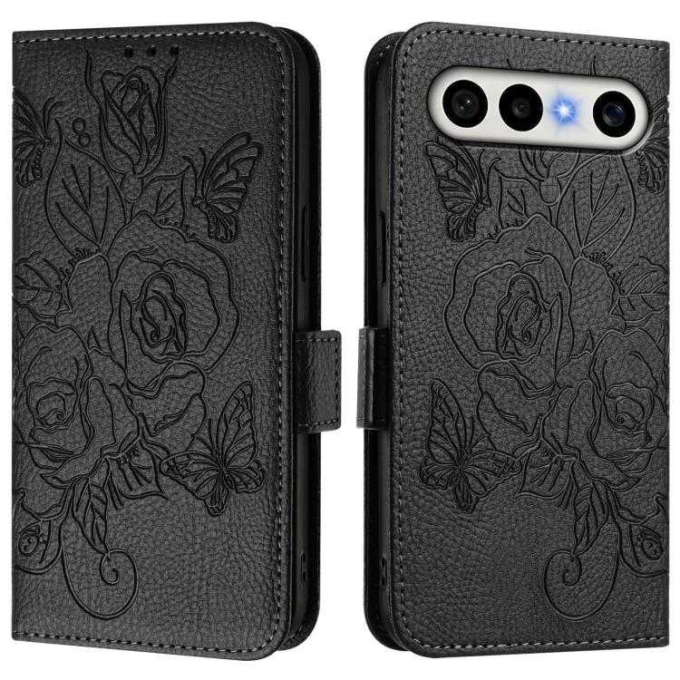 For vivo X300 FE / S50 Pro mini 5G Embossed Rose RFID Anti-theft Leather Phone Case