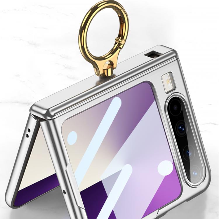 For Huawei Pura X GKK Integrated Magnetic Folding Hinge Phone Case with Ring Holder
