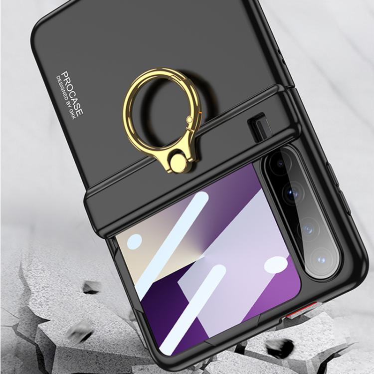 For Huawei Pura X GKK Integrated Magnetic Folding Hinge Phone Case with Ring Holder