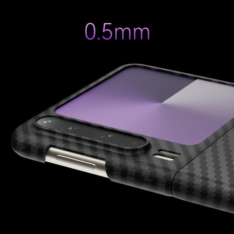 For Huawei Pura X Carbon Fiber 1500D Fine Grain Phone Case - Black