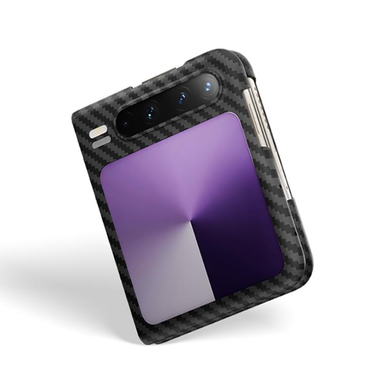 For Huawei Pura X Carbon Fiber 1500D Fine Grain Phone Case - Black