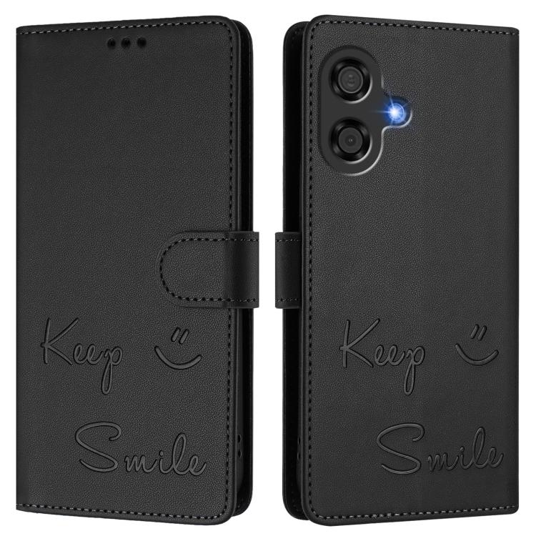 For Coolpad Cool 40i Smile Embossing RFID Leather Phone Case