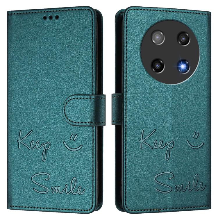 For Coolpad C16 Smile Embossing RFID Leather Phone Case