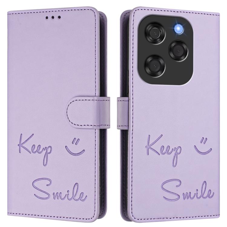 For Coolpad X100 Smile Embossing RFID Leather Phone Case