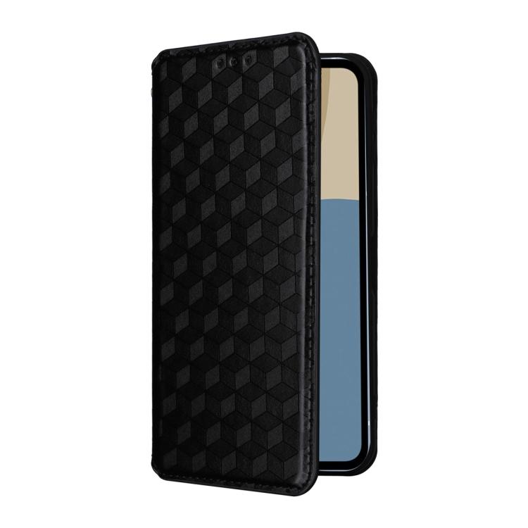For Sharp Aquos Sense10 / Sense9 Cubic Grid Texture Flip Leather Phone Case
