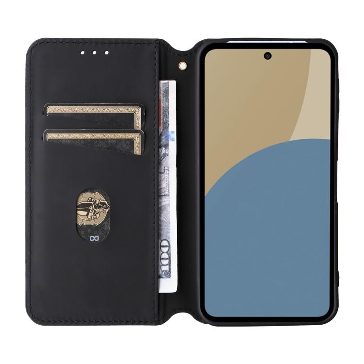 For Sharp Aquos Sense10 / Sense9 Cubic Grid Texture Flip Leather Phone Case