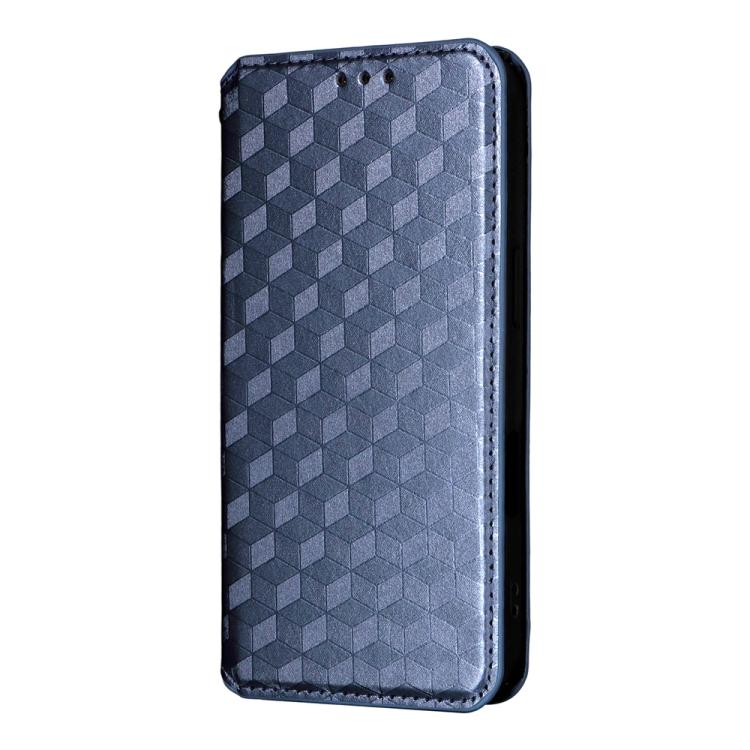 For iPhone 17 Pro Cubic Grid Texture Flip Leather Phone Case