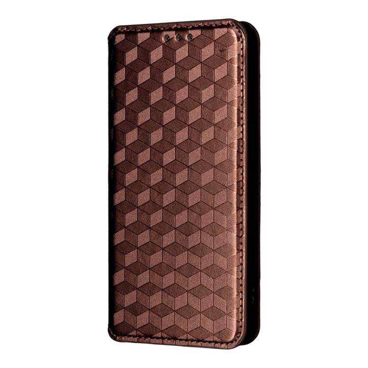 For iPhone 17 Pro Cubic Grid Texture Flip Leather Phone Case