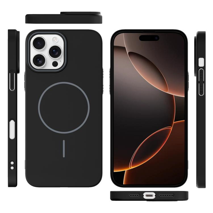 For iPhone 16 Pro Thin Circle PC Injection MagSafe Phone Case