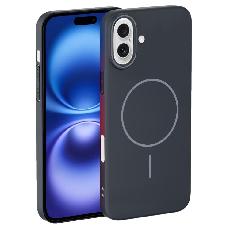 For iPhone 16 Thin Circle PC Injection MagSafe Phone Case
