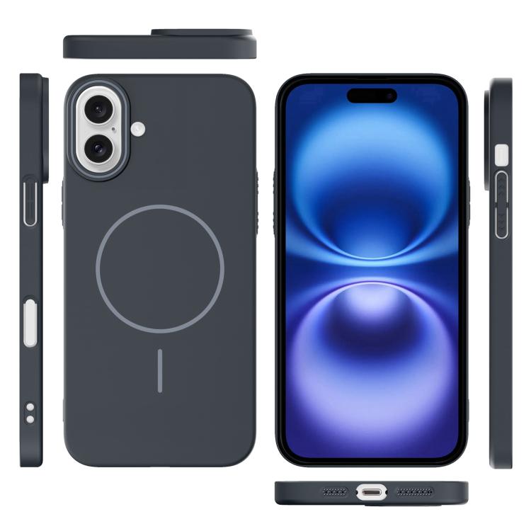 For iPhone 16 Thin Circle PC Injection MagSafe Phone Case