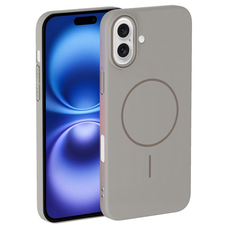 For iPhone 16 Thin Circle PC Injection MagSafe Phone Case