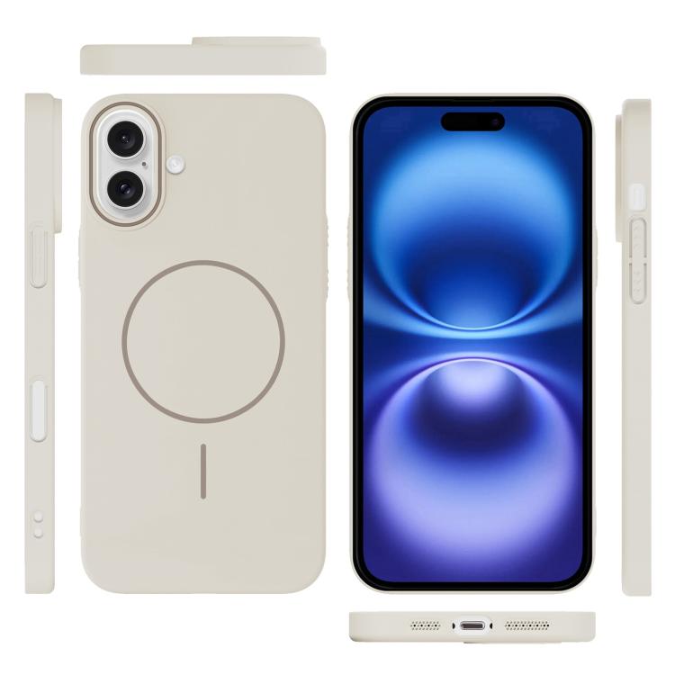 For iPhone 16 Thin Circle PC Injection MagSafe Phone Case
