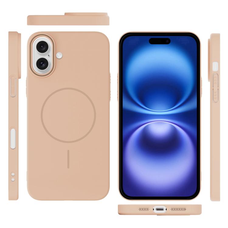 For iPhone 16 Thin Circle PC Injection MagSafe Phone Case