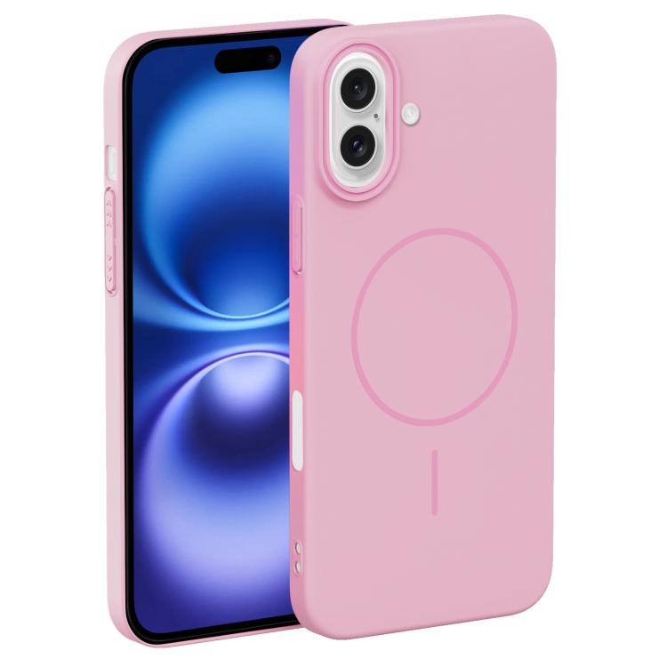 For iPhone 16 Thin Circle PC Injection MagSafe Phone Case