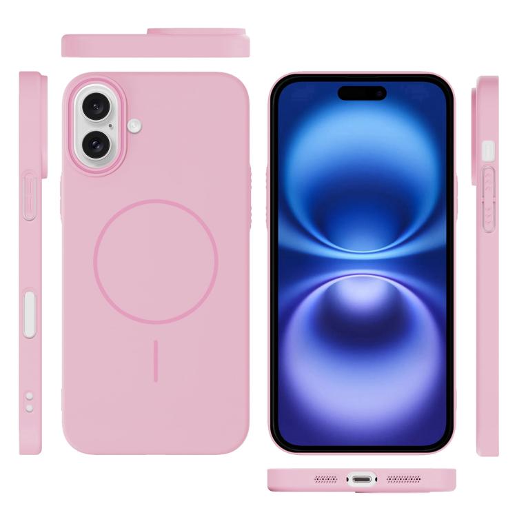 For iPhone 16 Thin Circle PC Injection MagSafe Phone Case
