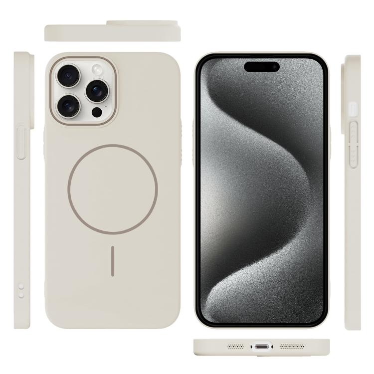 For iPhone 15 Pro Max Thin Circle PC Injection MagSafe Phone Case