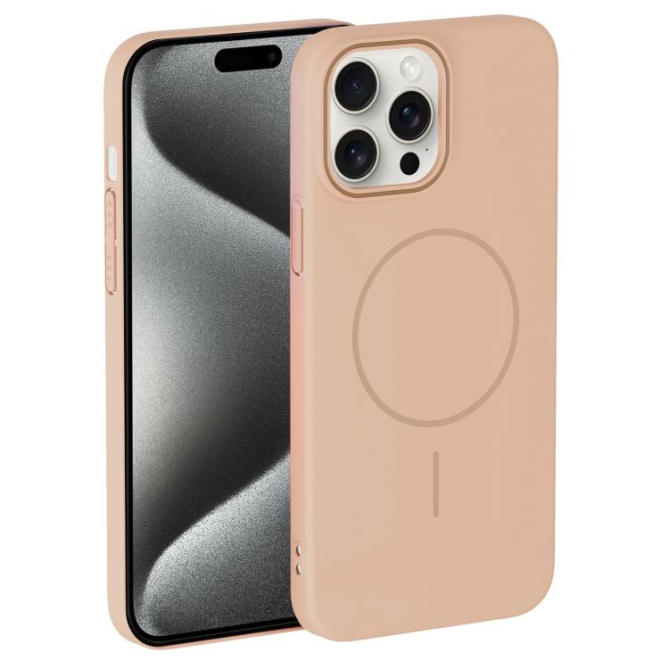 For iPhone 15 Pro Max Thin Circle PC Injection MagSafe Phone Case