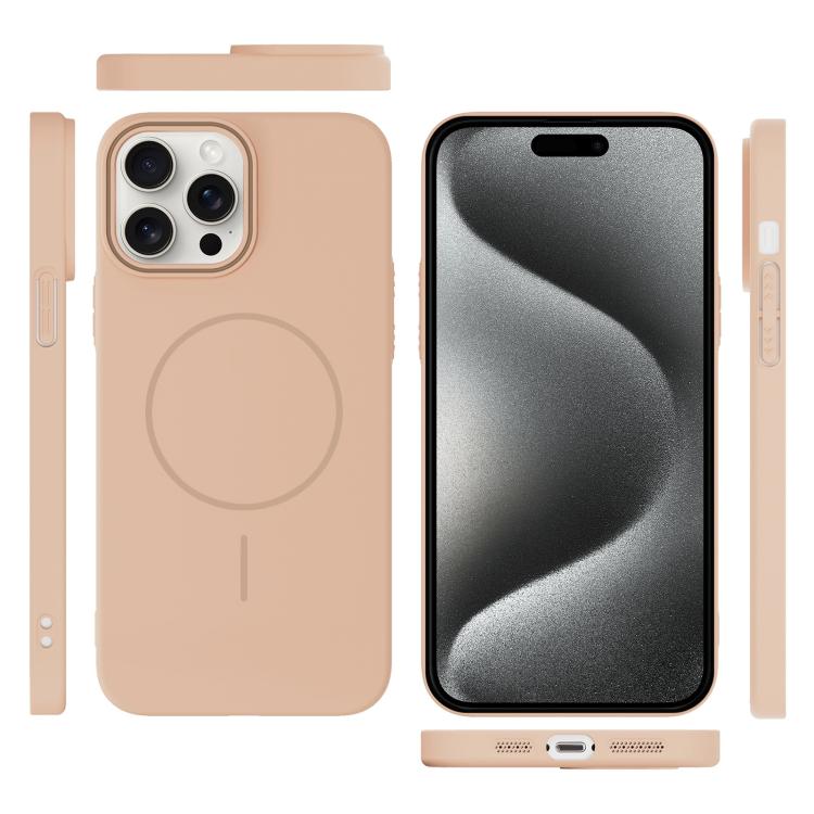 For iPhone 15 Pro Max Thin Circle PC Injection MagSafe Phone Case