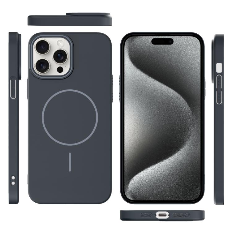 For iPhone 15 Pro Thin Circle PC Injection MagSafe Phone Case