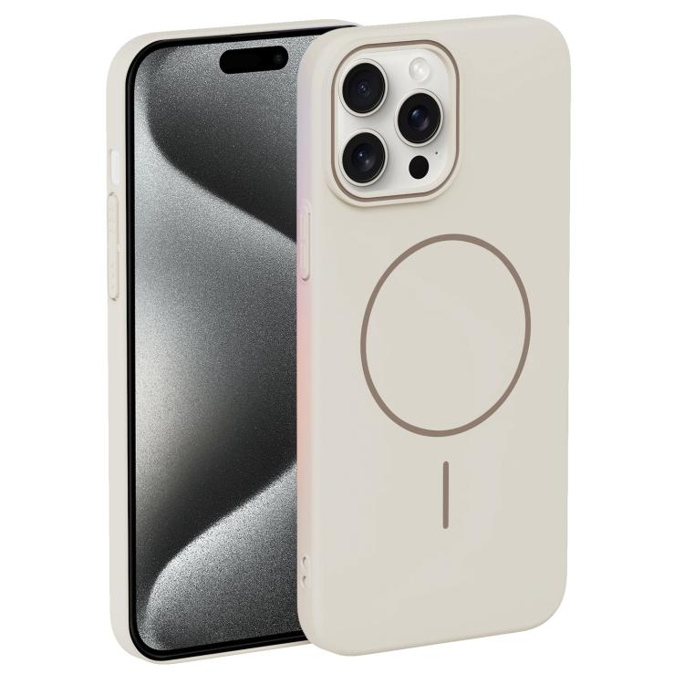For iPhone 15 Pro Thin Circle PC Injection MagSafe Phone Case