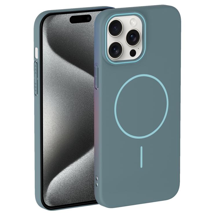 For iPhone 15 Pro Thin Circle PC Injection MagSafe Phone Case