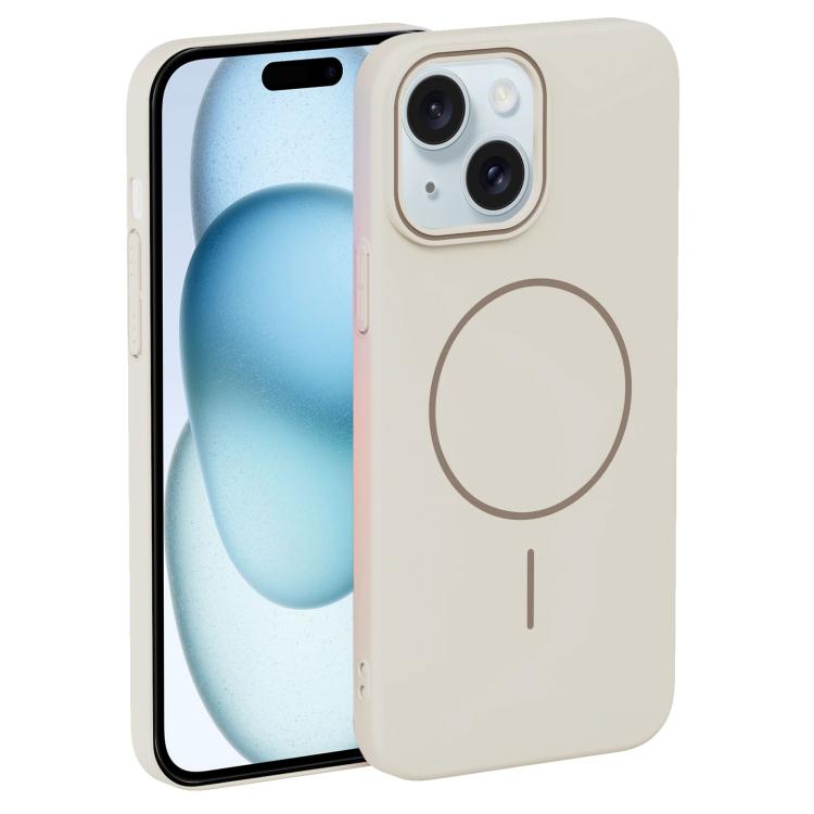 For iPhone 15 Plus Thin Circle PC Injection MagSafe Phone Case