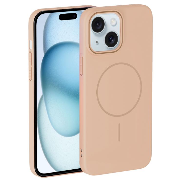 For iPhone 15 Thin Circle PC Injection MagSafe Phone Case