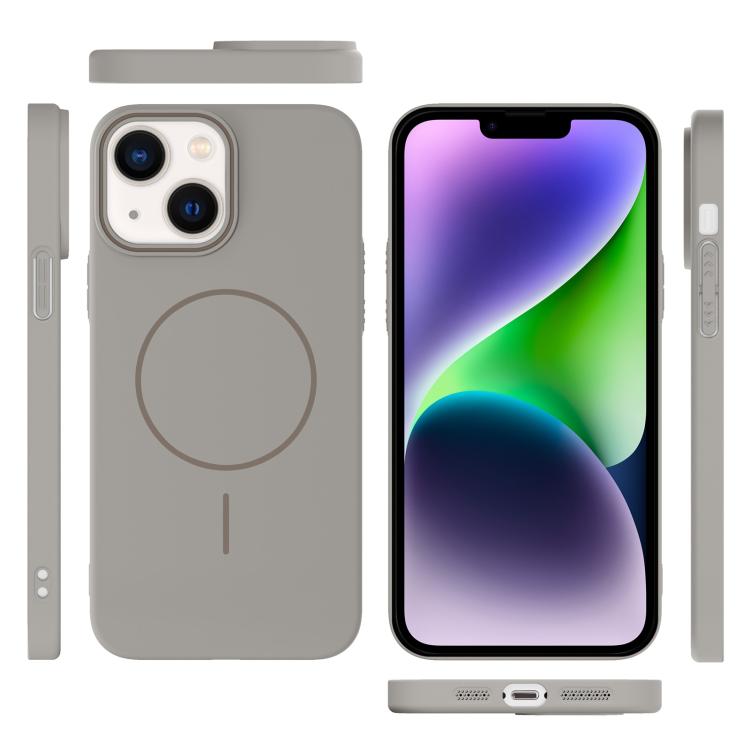 For iPhone 14 Plus Thin Circle PC Injection MagSafe Phone Case