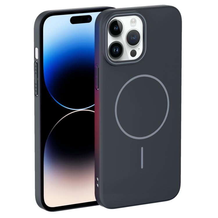 For iPhone 14 Pro Thin Circle PC Injection MagSafe Phone Case
