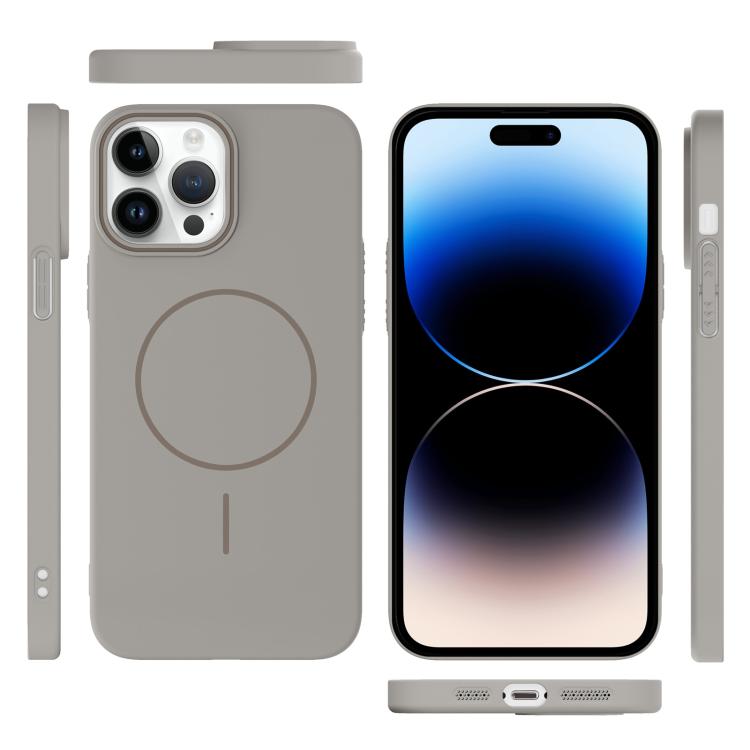 For iPhone 14 Pro Thin Circle PC Injection MagSafe Phone Case