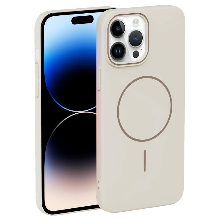 For iPhone 14 Pro Thin Circle PC Injection MagSafe Phone Case