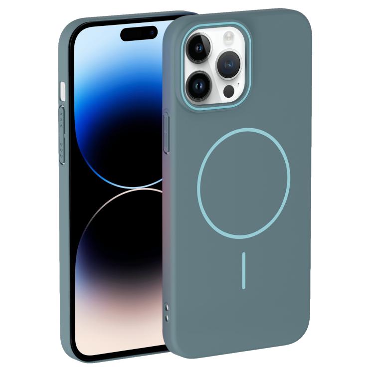 For iPhone 14 Pro Thin Circle PC Injection MagSafe Phone Case