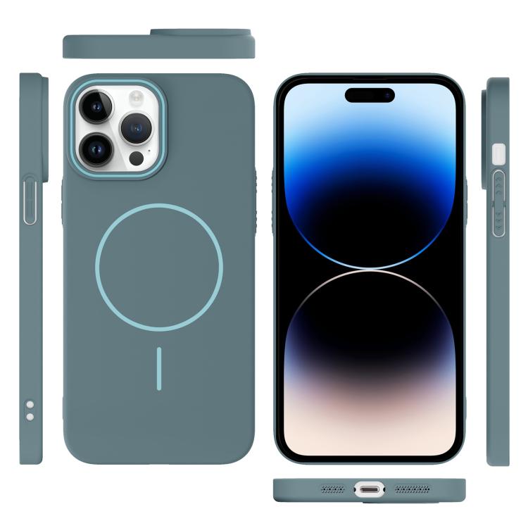 For iPhone 14 Pro Thin Circle PC Injection MagSafe Phone Case