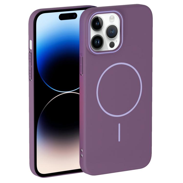 For iPhone 14 Pro Thin Circle PC Injection MagSafe Phone Case