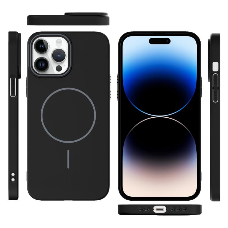 For iPhone 14 Pro Max Thin Circle PC Injection MagSafe Phone Case