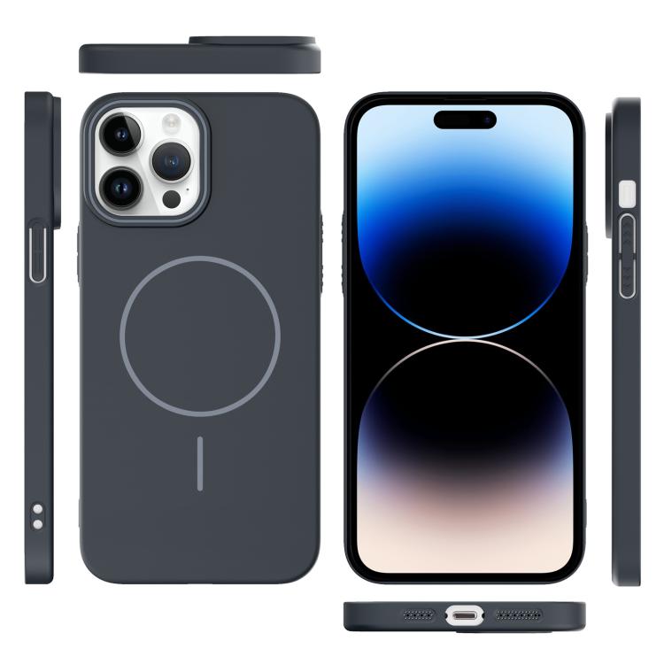 For iPhone 14 Pro Max Thin Circle PC Injection MagSafe Phone Case