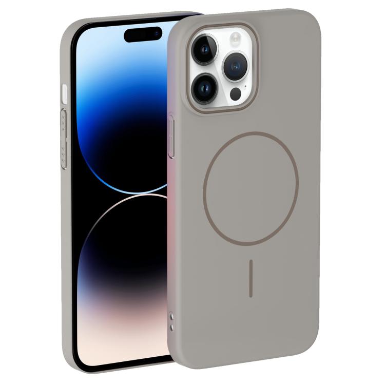 For iPhone 14 Pro Max Thin Circle PC Injection MagSafe Phone Case