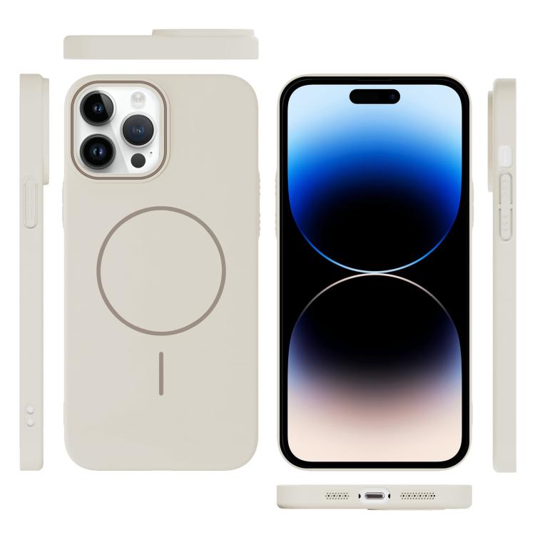 For iPhone 14 Pro Max Thin Circle PC Injection MagSafe Phone Case