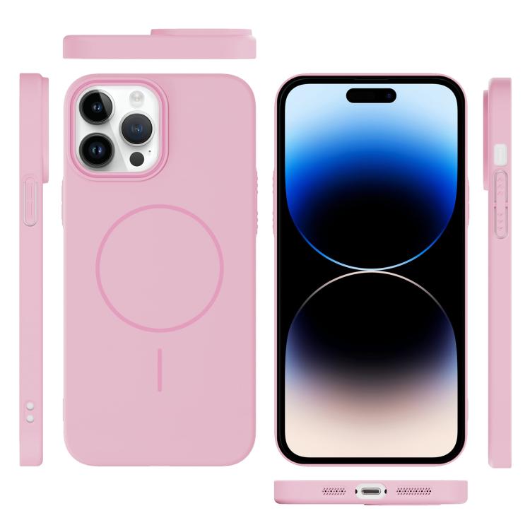 For iPhone 14 Pro Max Thin Circle PC Injection MagSafe Phone Case