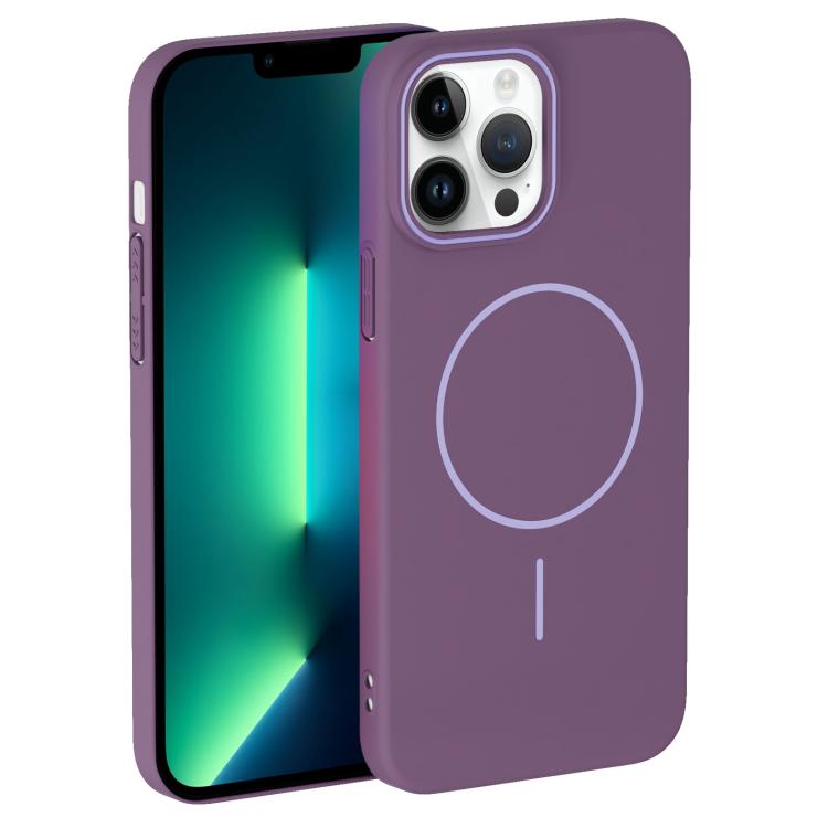 For iPhone 13 Pro Max Thin Circle PC Injection MagSafe Phone Case