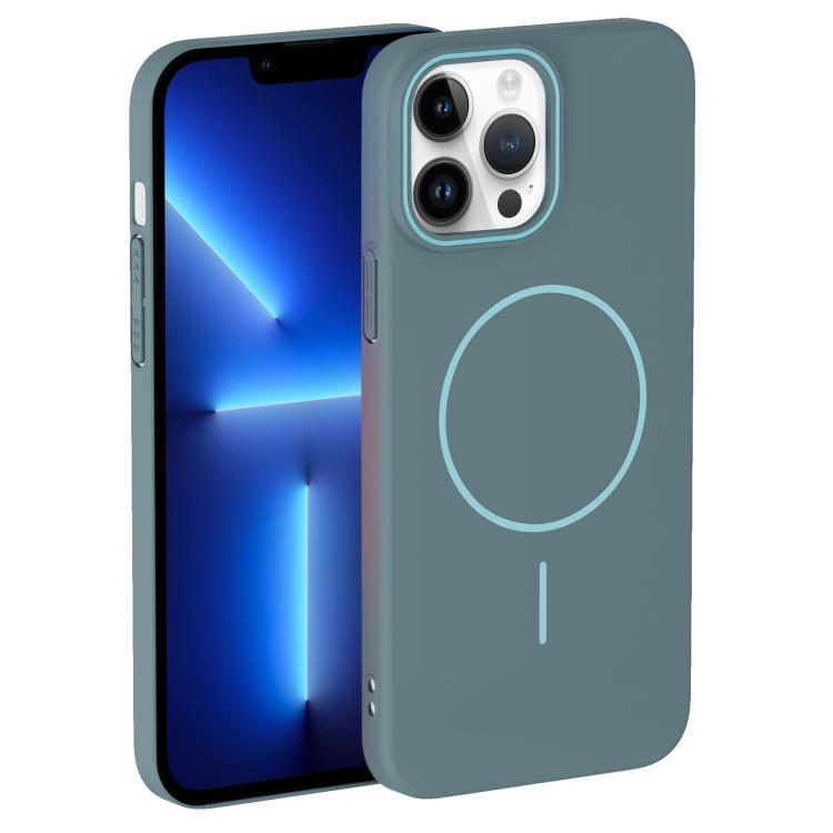 For iPhone 13 Pro Thin Circle PC Injection MagSafe Phone Case