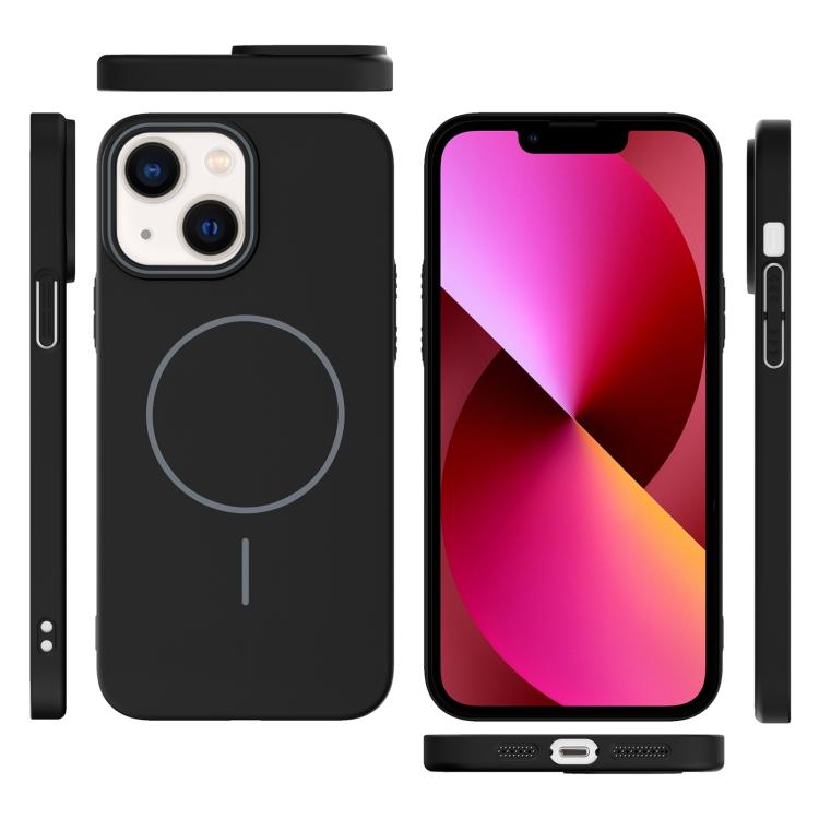 For iPhone 13 Thin Circle PC Injection MagSafe Phone Case