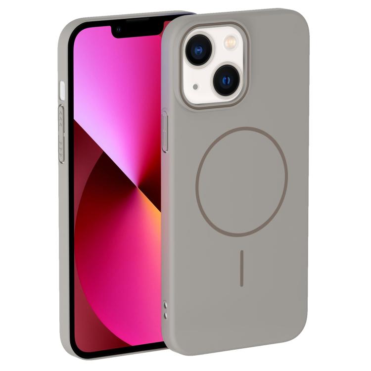 For iPhone 13 Thin Circle PC Injection MagSafe Phone Case