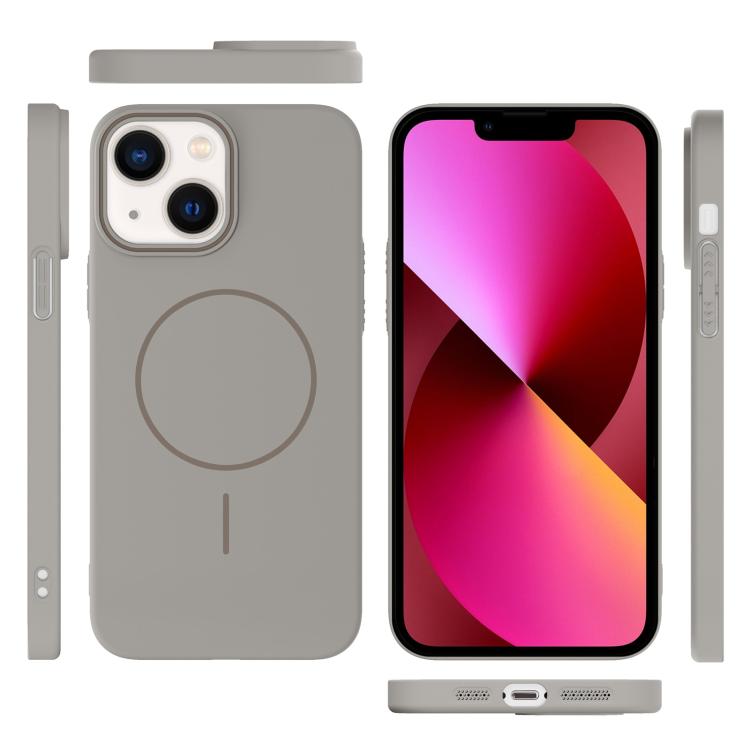 For iPhone 13 Thin Circle PC Injection MagSafe Phone Case