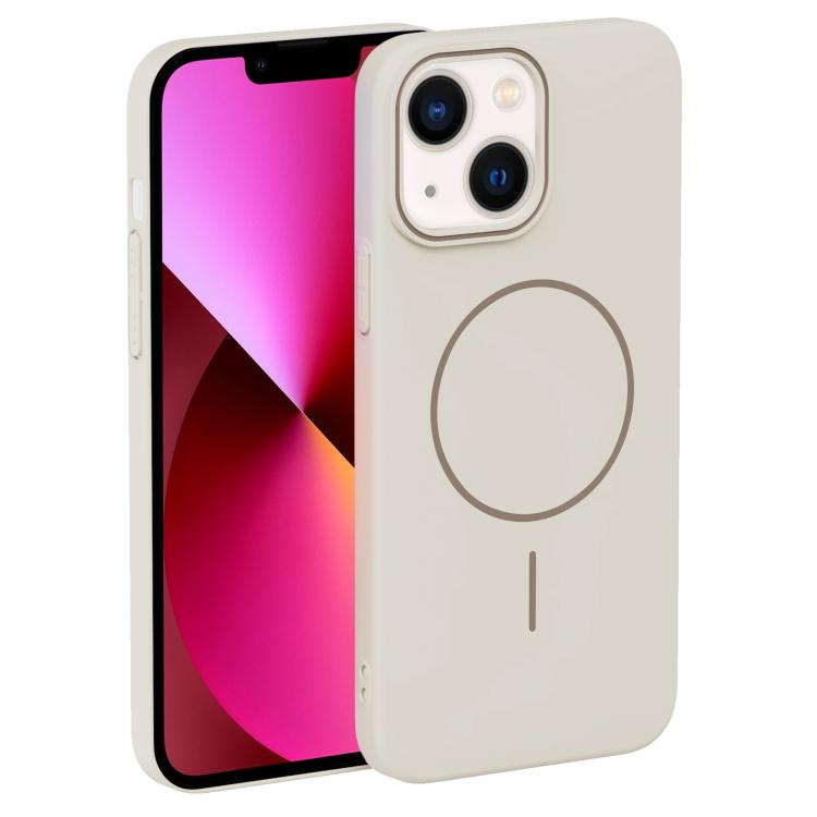 For iPhone 13 Thin Circle PC Injection MagSafe Phone Case