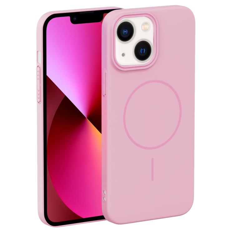 For iPhone 13 Thin Circle PC Injection MagSafe Phone Case