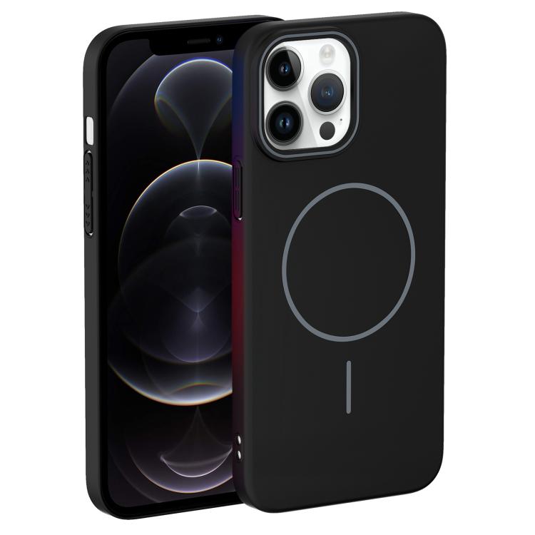 For iPhone 12 Pro Thin Circle PC Injection MagSafe Phone Case