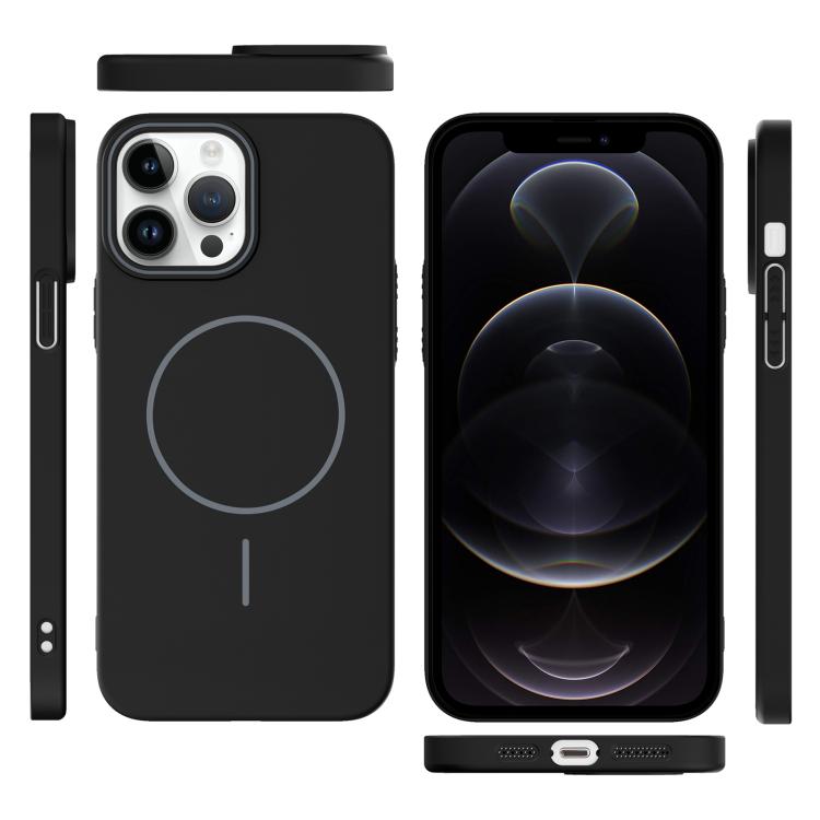 For iPhone 12 Pro Thin Circle PC Injection MagSafe Phone Case